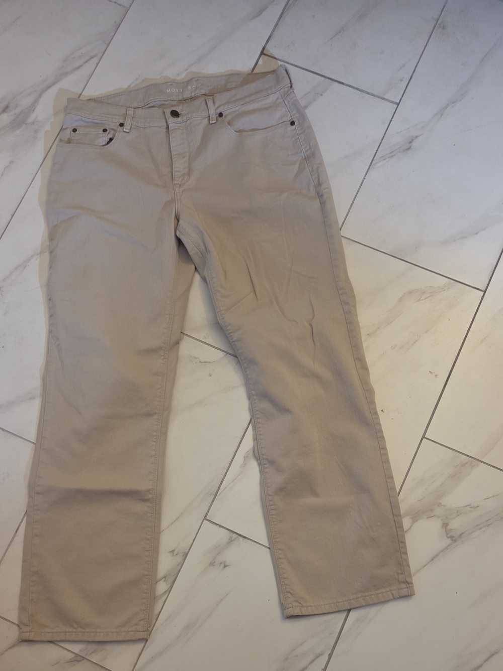 MENS Straight-Leg Jeans in Beige 35/32